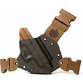 Gunfightersinc Kenai Chest Holster, S&W X-Frame, MAS Grey/Coyote, Coyote Harness, Right Hand, KN-SWX-040221