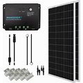 Renogy 200 Watt 12 Volt Monocrystalline Solar Panel Starter Kit With 2 Pcs 100W Monocrystalline Solar Panel And 30A PWM Charge Controller For RV, Boats, Trailer, Camper, Marine ,Off-Grid System