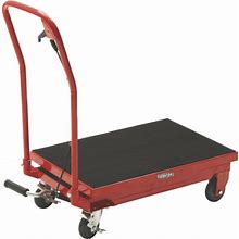 Ironton Hydraulic Table Cart - 500-Lb. Capacity, 28 5/8in. Lift