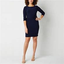 Jessica Howard 3/4 Sleeve Sheath Dress | Blue | Womens 18 | Dresses Sheath Dresses | Spring Fashion | Easter Fashion