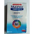 Mucinex Fast Max Cold And Flu 20 Caplets Exp January 2025 Brand New