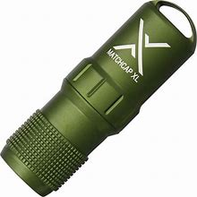 Exotac Fire Starters 1200OD Olive Drab Matchcap XL Survival Match Case With Strikers