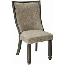 Ashley Tyler Creek Upholstered Dining Side Chair In Gray And Brown