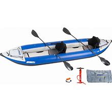 Sea Eagle 420X Explorer Inflatable Kayak Pro Carbon Package Blue Gray New 420XK_PC