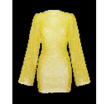 SANTA BRANDS Yellow Diamond Mini Dress