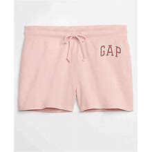 Gap Factory Small Drawstring Waist Logo Shorts In Impulsive Pink