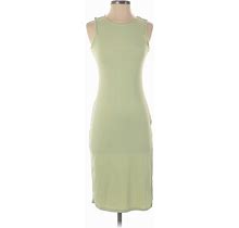 RDI Casual Dress - Sheath: Green Solid Dresses - Women's Size Small