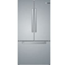 Bosch Counter-Depth 800 Series 21-Cu Ft French Door Refrigerator With Ice Maker And Water Dispenser (Stainless Steel) ENERGY STAR | B36CT80SNS