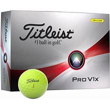 Titleist Pro V1x Golf Ball 1-4 12-Ball Pack Yellow