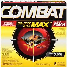 Combat Source Kill Max R2 Large Roach, 8 Child-Resistant Bait Stations