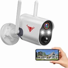 Security Cameras Wireless Outdoor , 2-Way Audio Battery Powered Wi-Fi Cameras For Home Security With IP65 Weatherproof , 1080P HD Night Vision, PIR