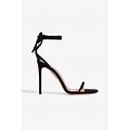 Aquazzura Olie 105 Suede Sandals - Women - Black Heels - EU 40.5