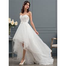 JJ's House Wedding Dress Bridal Dress Ivory Asymmetrical Sweetheart A-Line 2024
