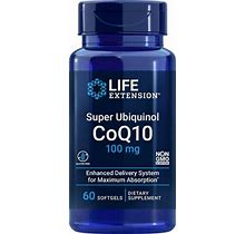 Life Extension Super Ubiquinol Coq10 100 Mg, 60 Softgels