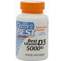 Doctor's Best Vitamin D3 5000Iu Soft Gels 180-Count