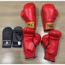 Everlast Boxing Laceless Training Gloves - Large 14Oz 2 Pairs +