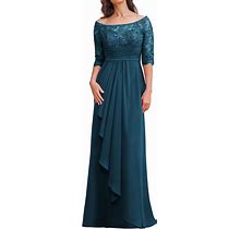 Mother Of The Bride Dresses Long Chiffon Evening Dress With Sleeves Lace Mother Of The Groom Dresses
