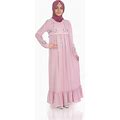 Kids Abaya, Muslim Girl Dress Powder Child Hijab Dubai Abaya Girls Eid Dress Muslim Kids Clothing 8 9 10 11 12 13 14 Age Khimar Niqab Jilbab