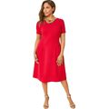 Plus Size Women's Fit & Flare Dress By Jessica London In Classic Red (Size 18 W)