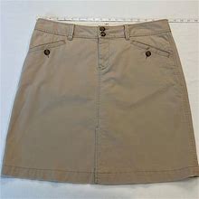 Old Navy Skirts | Old Navy Chino Skirt 12 Tall | Color: Tan | Size: 12 Long