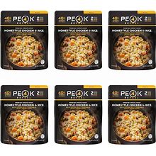 Peak Refuel Homestyle Chicken & Rice| Premium Freeze Dried Camping Food | Backpacking & Hiking MRE Meals | Just Add Water | 100% Real Meat | 240G Of