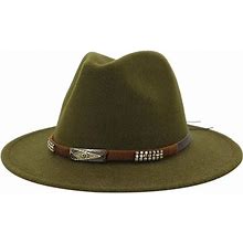 EBRICON Fashion Imitation Wool Fedora Hats For Women Men Flat Brim Felt Bowler Hats Panama Party Dress Chapeau