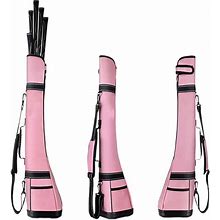 Golf Sunday Club Bag Golf Sunday Bag For Men Women Lightweight Foldable Golf Half Bag For Clubs Golf Travel Bag Golf Gun Bag (Color Pink, Size 12X1