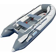 Bris 9.8 ft Inflatable Boat Dinghy 4 Person Pontoon Boat Tender