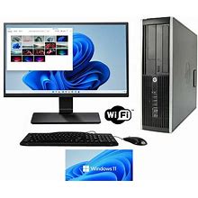 HP SFF Windows 11 Desktop Computer INTEL Core i5 PC 8GB 1TB HDD WIFI 22in LCD