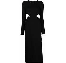 STAUD Dolce Cut-Out Midi Dress - Black
