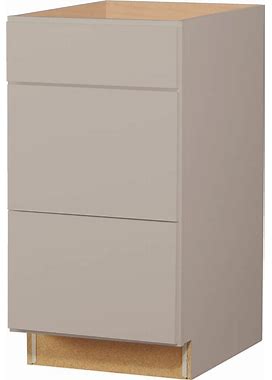 Diamond NOW Wintucket 18-In W X 35-In H X 23.75-In D Cloud Gray Drawer Base Fully Assembled Cabinet (Recessed Panel Door Style) | G15 DB18