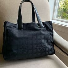 Chanel Bags | Chanel Travel Line Tote Black | Color: Black | Size: Os