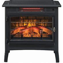 Duraflame 3D Infrared Electric Fireplace Stove With Remote Control - Black, DFI-5010-01