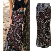 Boomilk Skirts For Women Maxi Summer Long Casual Retro Boho Tribal Floral Gypsy Beach Skirt