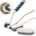 4 Pack Deep Cleaning Brush Set-Kitchen Universal Brushes, Includes Grips Dish Br