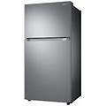 Samsung 33" Top Freezer Refrigerator 21 Cu. Ft. Energy Star Refrigerator, Custom Panels Not Included, In Gray | Wayfair