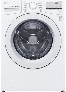 LG 4.5-Cu Ft High Efficiency Stackable Front-Load Washer (White) ENERGY STAR Stainless Steel | WM3400CW