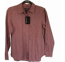 Needle & Cloth Tops | Needle&Cloth Linen Blend Long Sleeves Button Down Top Size Xs (0-2) | Color: Purple | Size: Xs