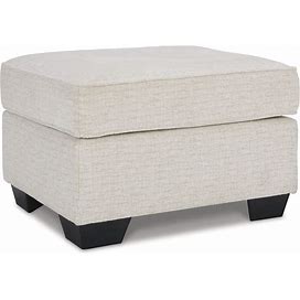 Ashley Cashton Snow Ottoman, White Contemporary And Modern Ottomans From Coleman Furniture