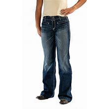 Ariat Women's Trouser Mid Rise Stretch Entwined Wide Leg Jeans - Marine - 25 - Regular - North 40 Outfitters