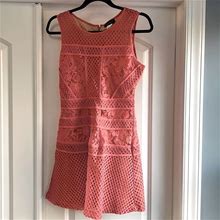 Venus Dresses | Womens Venus Lace Dress Size 6 | Color: Red/Pink | Size: 6