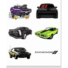 Dodge Last Call & Vintage Vehicle Removable Decal Sticker Sheet