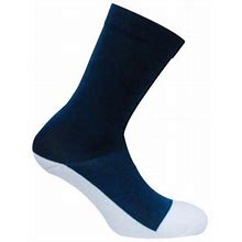 Gameover Silver/Light Csd 0356 Dress Classic Crew Compression Drystat Socks Navy - Large