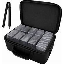 Graded Card Case Storage Box Fits For 64 Graded Sports Trading Cards, Slab Card Holder Organizer For CSG, BGS, FGS, PSA, SGC, Toploaders Football