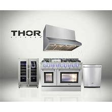 48" Gas Range Thor Kitchen 4-Piece Bundle
