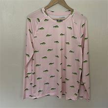Brooklyn Cloth Tops | Nwt Brooklyn Cloth Dri Fit Fish Shirt. Medium | Color: Green/Pink | Size: M