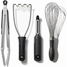OXO Good Grips 4-Pc. Essential Kitchen Tool Set, Multicolor