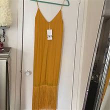 Zara Dresses | Dress | Color: Orange | Size: M
