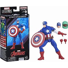 Marvel Legends Series: Ultimate Captain America Ultimates,Classic Comic Collectible 6 Inch Action Figure