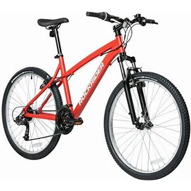 Decathlon Rockrider St50, 21 Speed Aluminum Mountain Bike, 26", Unisex, Adult, Red, Medium